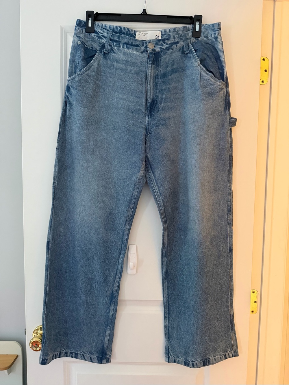 Rag & Bone Miramar Sid Trompe L’Oeil Carpenter Pants Jeans Size 31